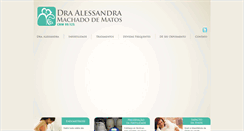 Desktop Screenshot of draalessandramatos.com.br
