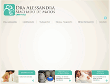 Tablet Screenshot of draalessandramatos.com.br